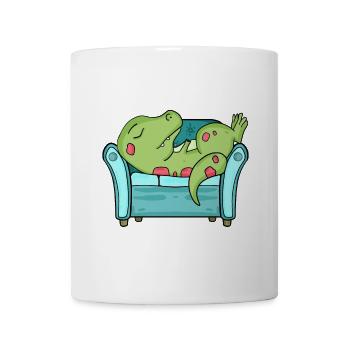 Dinosaur Tired Funny - Mug - white - Front