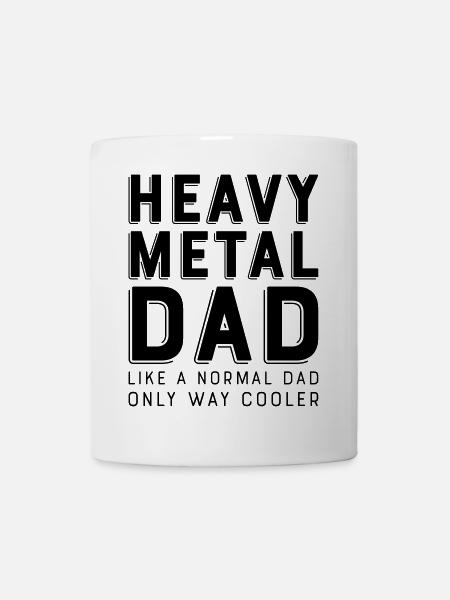 heavy metal dad - Tasse - Weiß