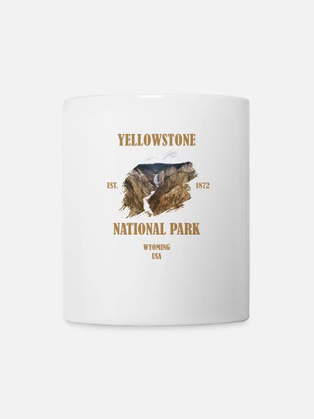 le parc national de Yellowstone - Mug blanc - blanc