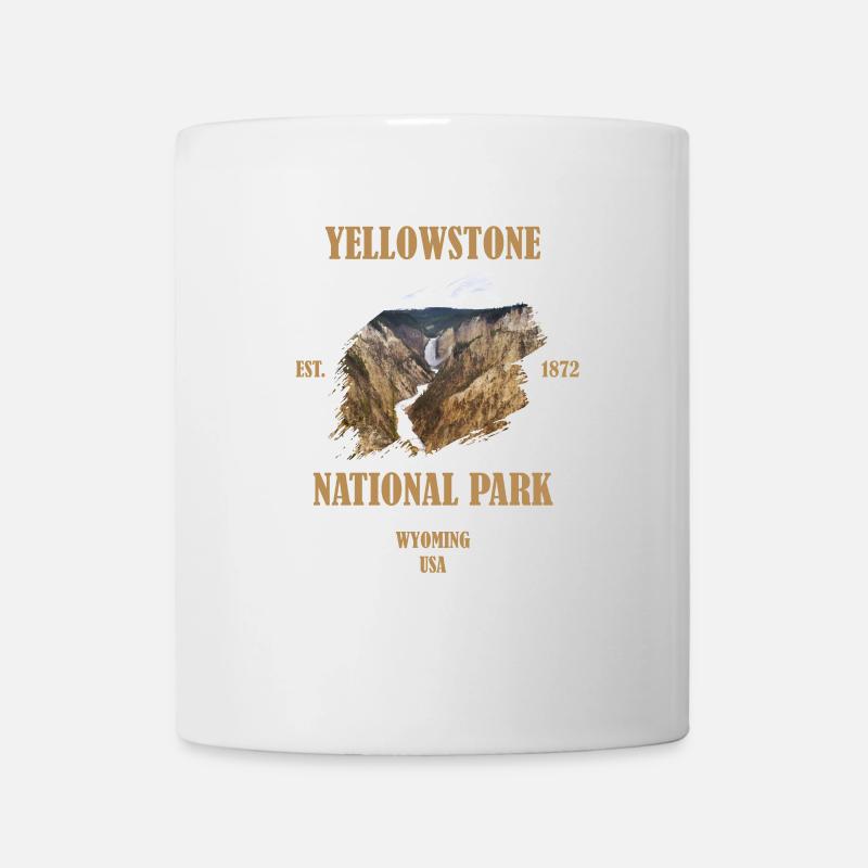 le parc national de Yellowstone - Mug blanc - blanc