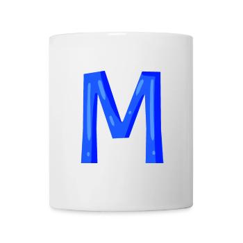 Anfangsbuchstabe M - Tasse - Weiß - Vorne