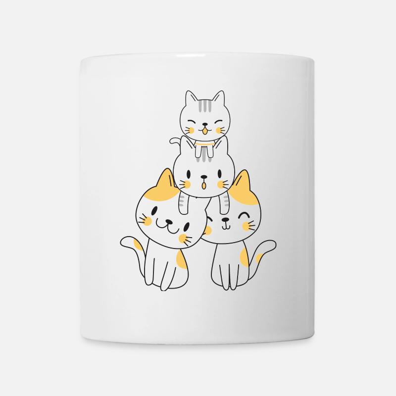 Chats kawaii - Mug blanc - blanc