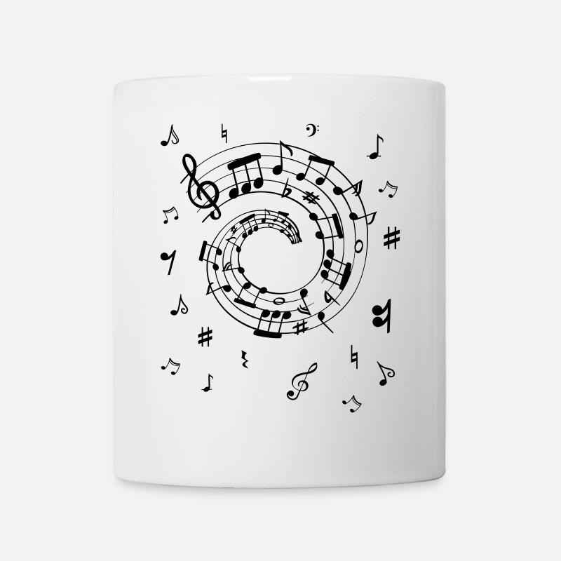 Notes de musique - Mug blanc - blanc