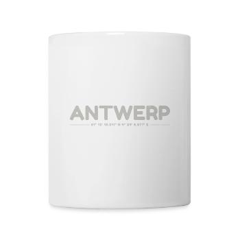 Antwerpen Antwerp Gps Koordinaten - Tasse - Weiß - Vorne