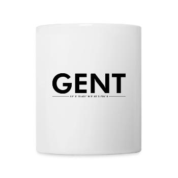 Ghent Belgium coordinates - Mug - white - Front
