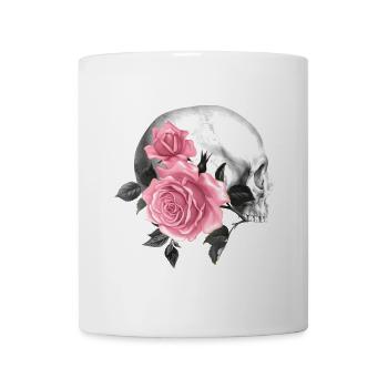 Rose Skull Gothic Design - Mug - white - Front