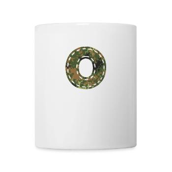 Patch de camouflage cousu lettre O Bundeswehr - Mug blanc - blanc - Devant