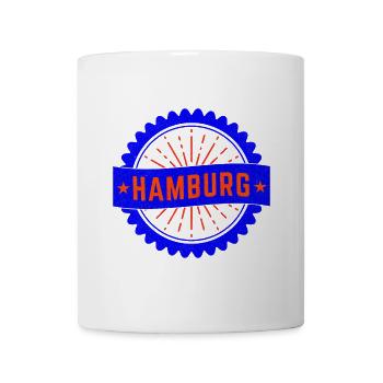 Hamburg Stempel Vintage - Tasse - Weiß - Vorne