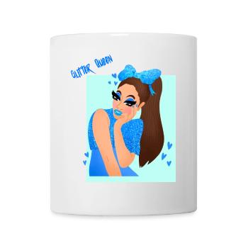 Glitzerkönigin - Tasse - Weiß - Vorne
