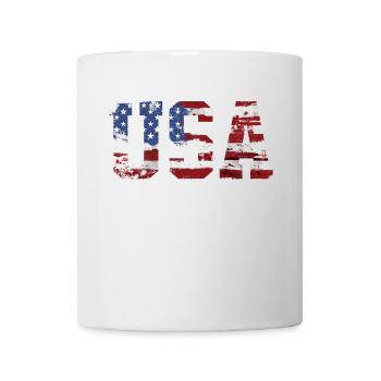 drapeau des Etats Unis - Mug blanc - blanc - Devant