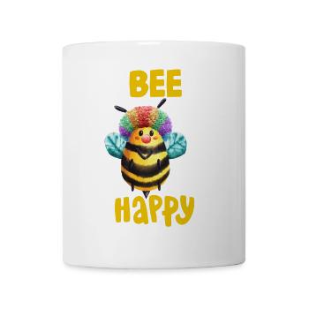 Bee Happy Rainbow Bee Design - Mug - white - Front