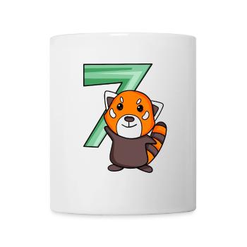 Panda rouge - Mug blanc - blanc - Devant
