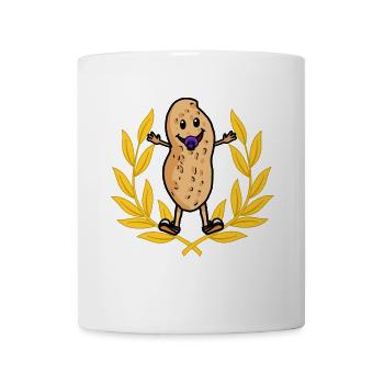Lorbeerkranz Baby Erdnuss Geburt Geburtstag Kinder - Tasse - Weiß - Vorne