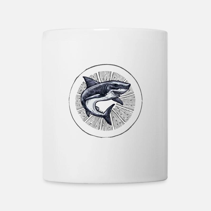 Dancing Shark - Mug - white