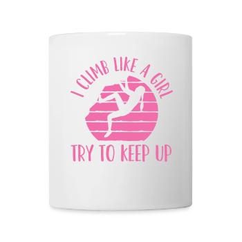 Climbing, Bouldering - Mug - white - Front