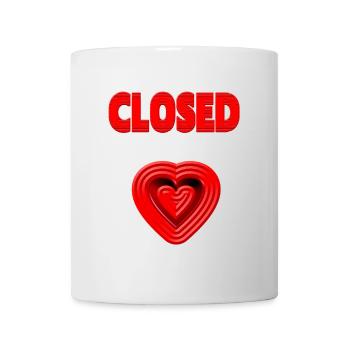 HEART closed - Heartache - Love grief V.2 - Mug - white - Front