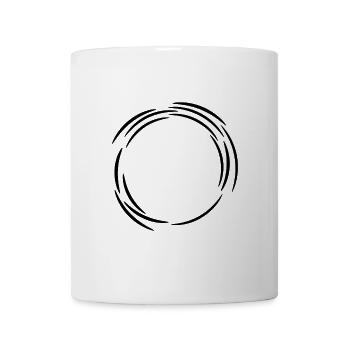 Kreis Design Linie Linien - Tasse - Weiß - Vorne