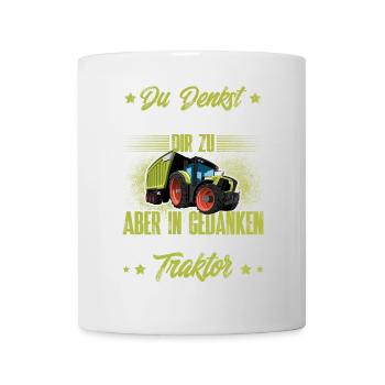 Traktor Lustiger Spruch - Tasse - Weiß - Vorne