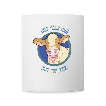 Cow Milk Dairy Products Vegan - Mug - white - Front