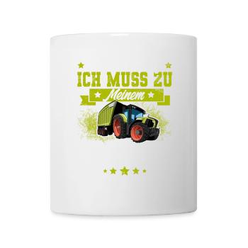 Landwirt Traktor Landwirtschaft - Tasse - Weiß - Vorne