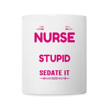Krankenschwester - Tasse - Weiß - Vorne