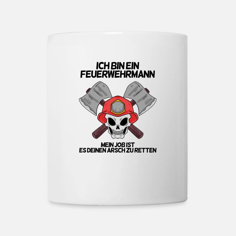 Feuerwehrmann - Tasse - Weiß