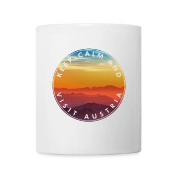 Visit Austria Sunset - Mug - white - Front
