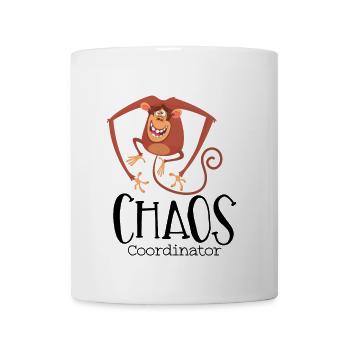 Affe Akrobat Swing - Tasse - Weiß - Vorne