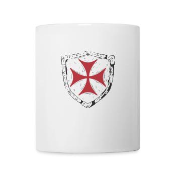 Ritter Rüstung Schutzschild - Tasse - Weiß - Vorne