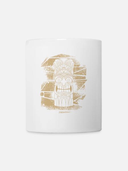 Tiki Maske - Tasse - Weiß