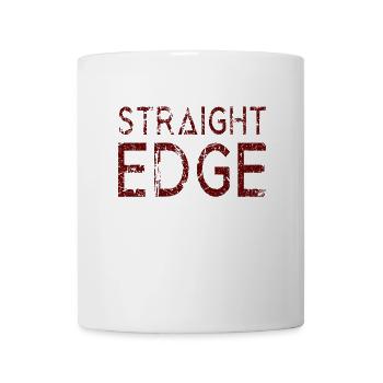 Straight Edge Schriftzug Für Straight Edger Life - Tasse - Weiß - Vorne