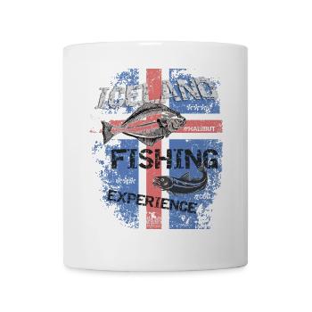Iceland Fishing Flag Fishing Fish Design - Mug - white - Front