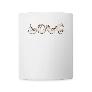 Love Yoga Fitness Alpagas - Mug blanc - blanc - Devant