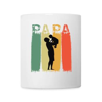 Papa und Sohn das Team Geschenkidee Vatertag - Tasse - Weiß - Vorne
