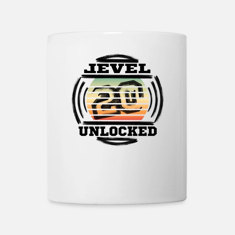20 ans de niveau millésime Unlocked - Mug blanc - blanc