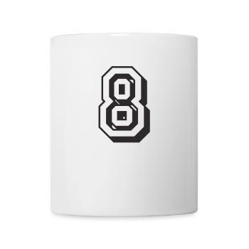 8 Number No. 8 - Mug - white - Front