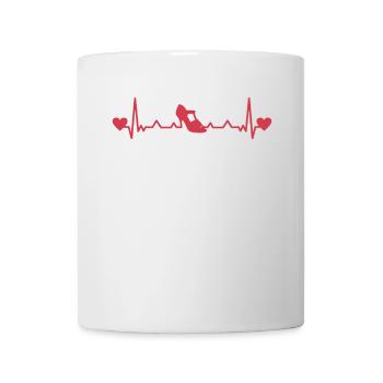 Lateintanzen Tanzschuh Damen Latein Heartbeat Rot - Tasse - Weiß - Vorne