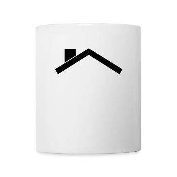 Maison toit - Mug blanc - blanc - Devant