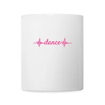 Coeur battement ECG Danse Dance Valse cadeau - Mug blanc - blanc - Devant