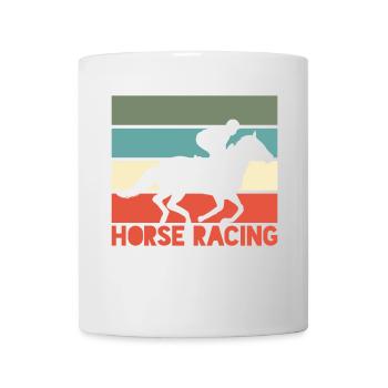Course de chevaux Cavalier Jockey Retro - Mug blanc - blanc - Devant