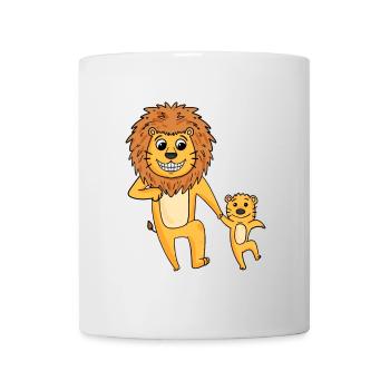 Lion with child - Mug - white - Front