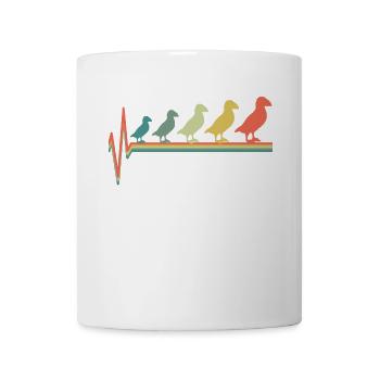 Puffin Birds Heartbeat - Mug - white - Front