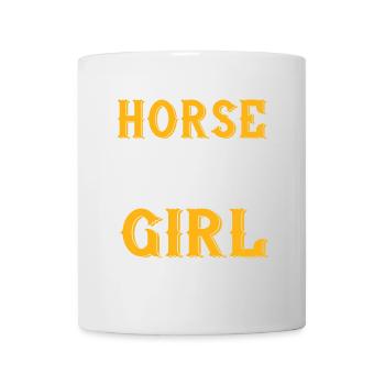 Horse Girl Pferde Mädchen Geschenk - Tasse - Weiß - Vorne