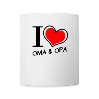 I love Grandma Grandpa - Mug - white - Front