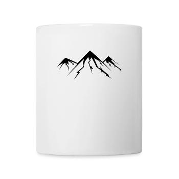 Berg Berge - Tasse - Weiß - Vorne