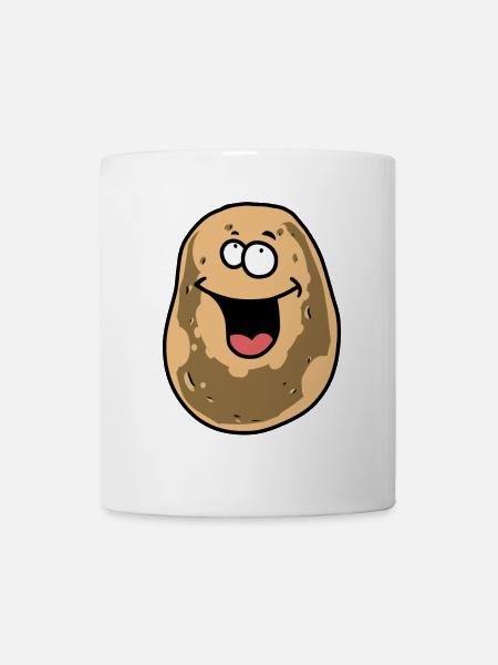 Pomme de terre Pommes de terre Tubercule joyeux joyeux Légumes - Mug blanc - blanc