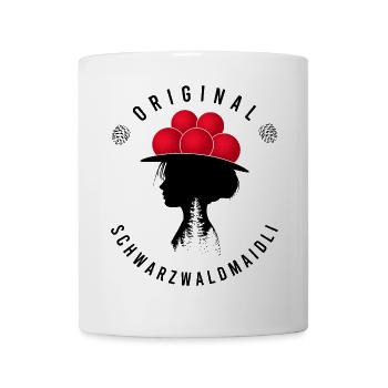 Original Schwarzwaldmädel Bollenhut Schwarzwald - Tasse - Weiß - Vorne