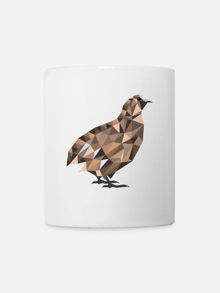 Polygon Wachtel Wachtelzüchter Wachtel Geschenk - Tasse - Weiß