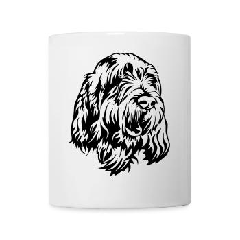 Spinone Italiano Tête - Mug blanc - blanc - Devant