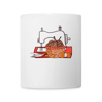 Couture et tricot Création d’artisanat - Mug blanc - blanc - Devant